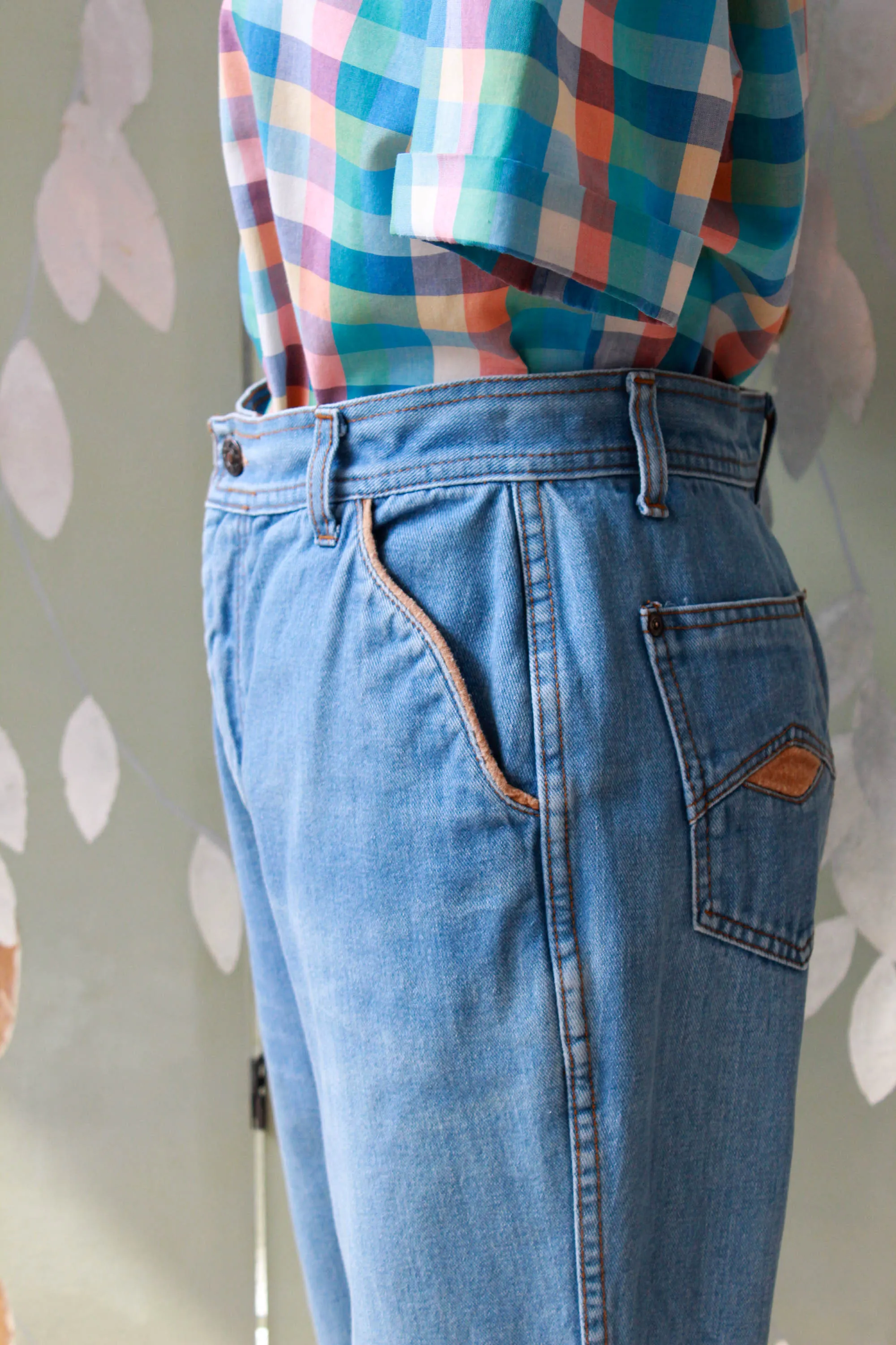 1970s Blue Jeans by K-Mart, 30" Waist