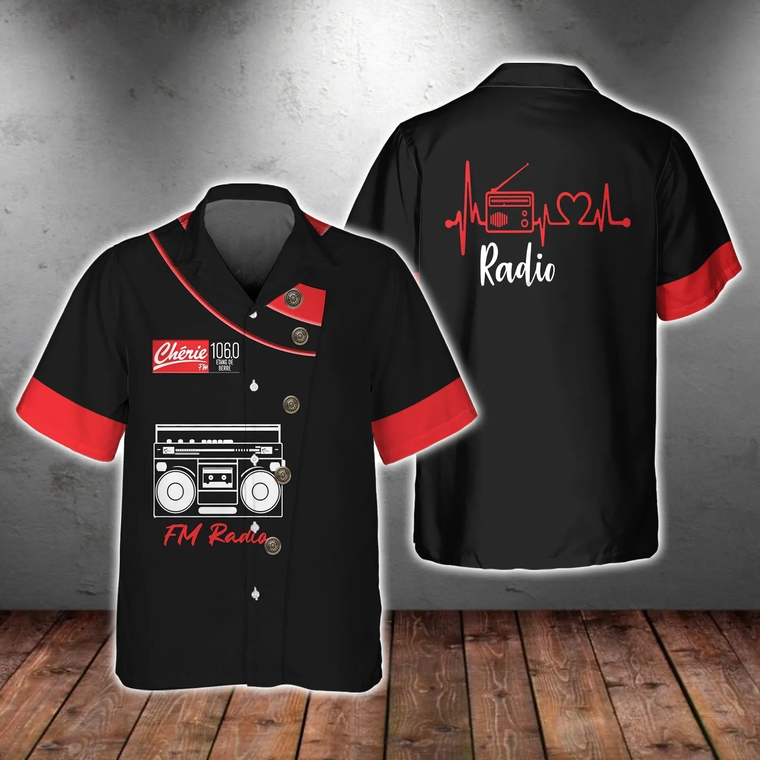 3D All Over Printed Fm Radio Shirt Men Women Love Radio Shirts