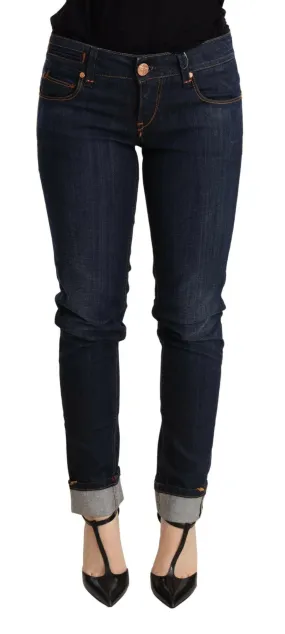 Acht Chic Dark Blue Skinny Jeans