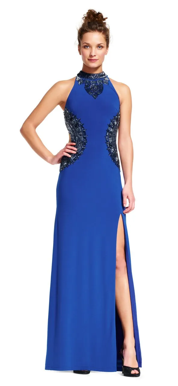 Adrianna Papell - Halter Neck Sheath Dress AP1E200688