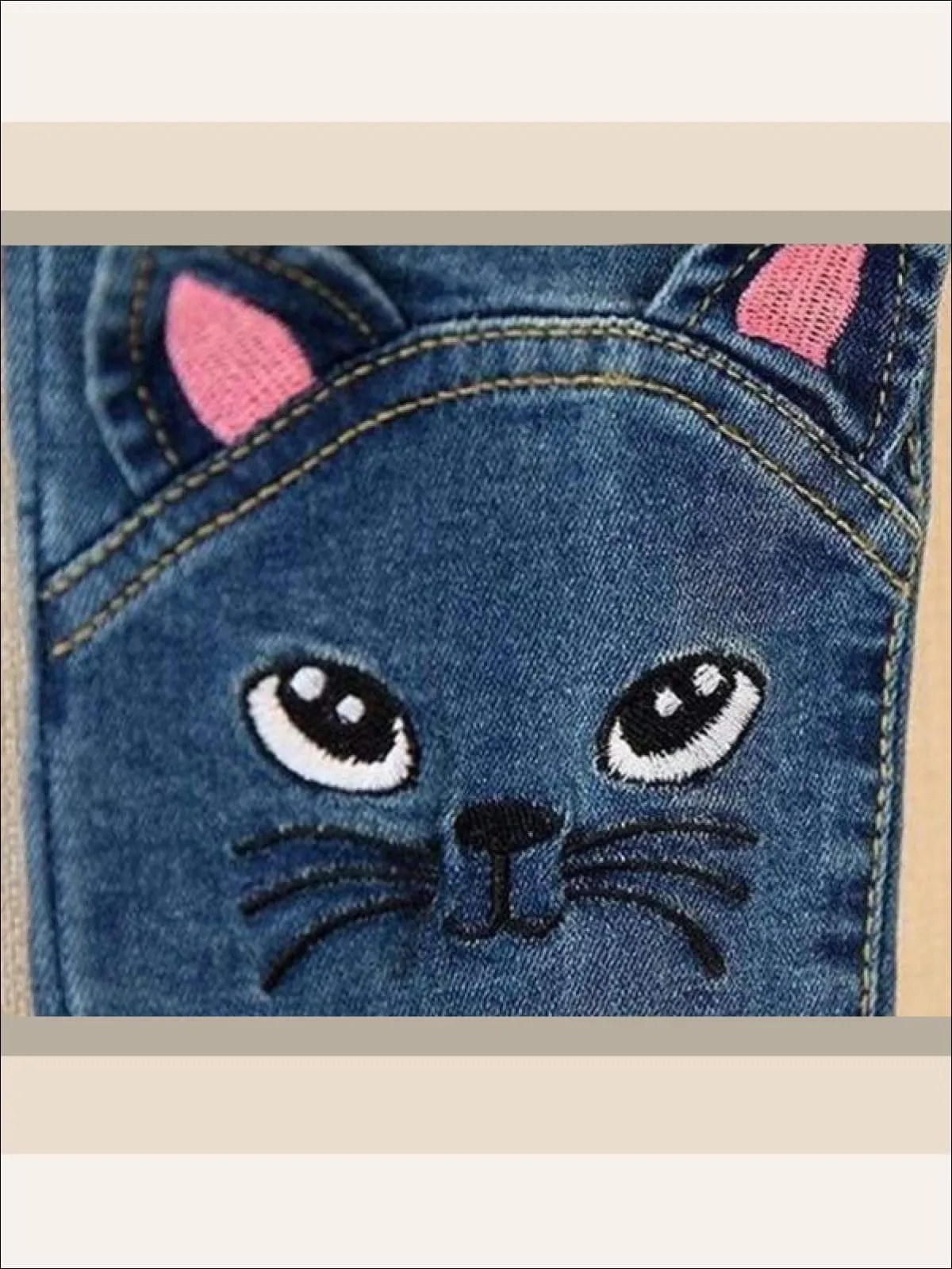 Ankle Cut Kitty Cat Jeans