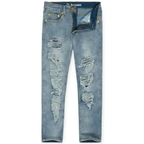 Argonaut Nations Kids Ripped Pants (Medium Blue)