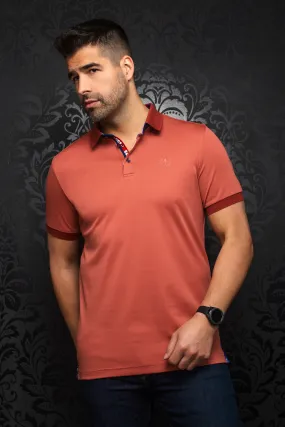 Au Noir Stretch Short-Sleeve Polo | Eagle Cayenne