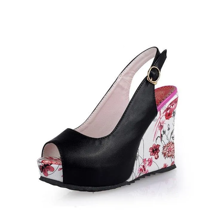 BACKYARD FLOWERS WEDGES