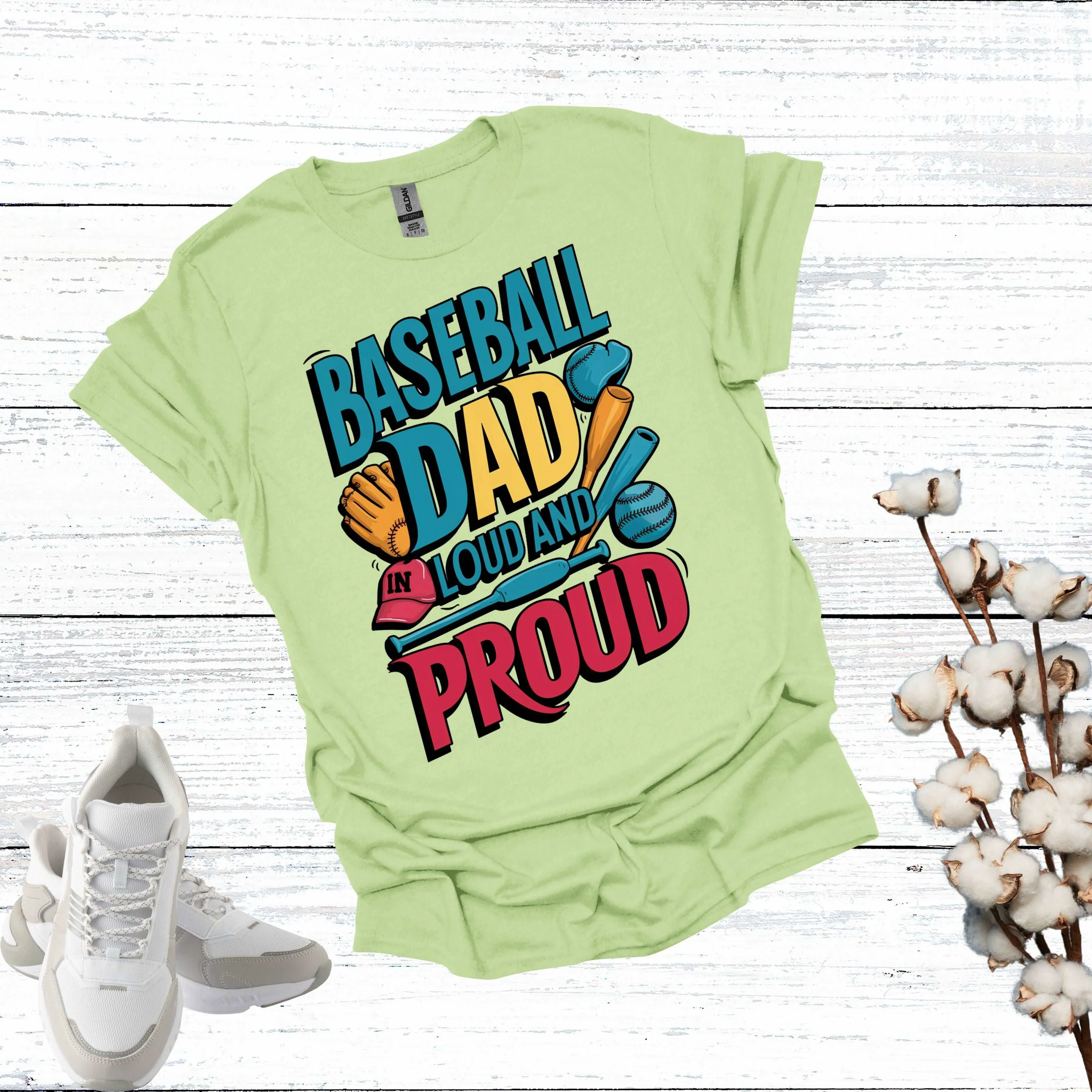 Baseball Dad Shirt - Fathers are Loud and Proud