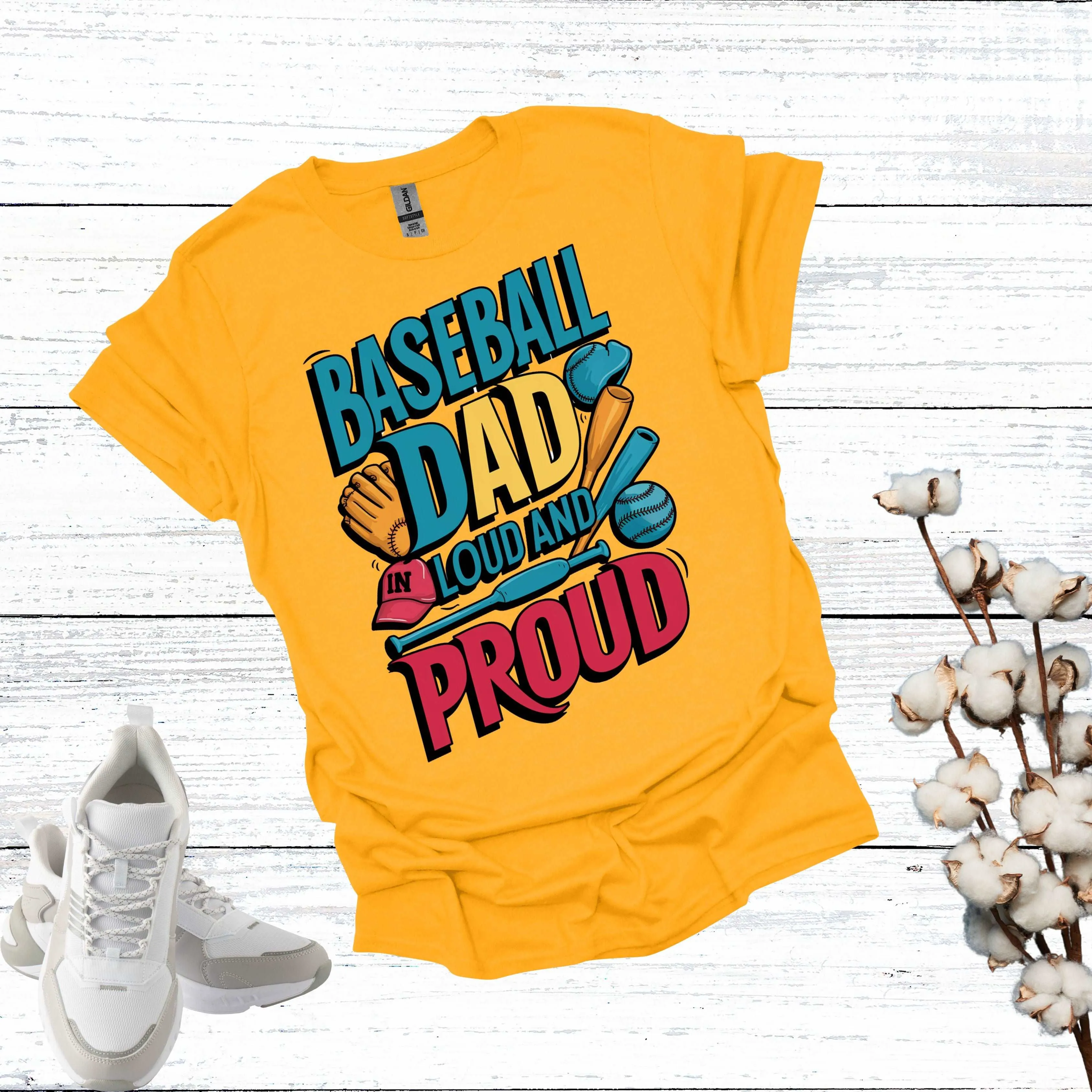 Baseball Dad Shirt - Fathers are Loud and Proud