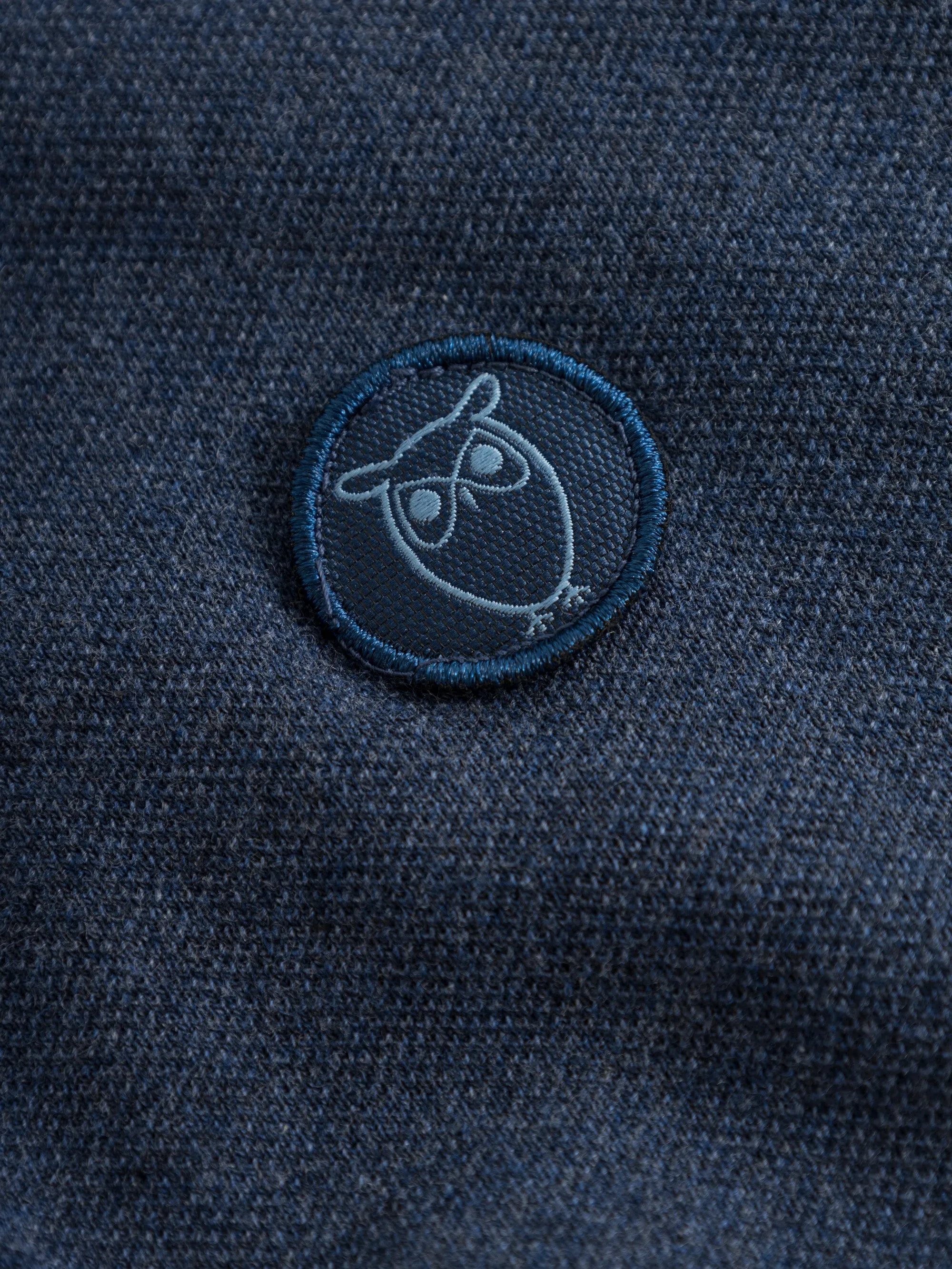 Basic badge polo - Insigna Blue melange