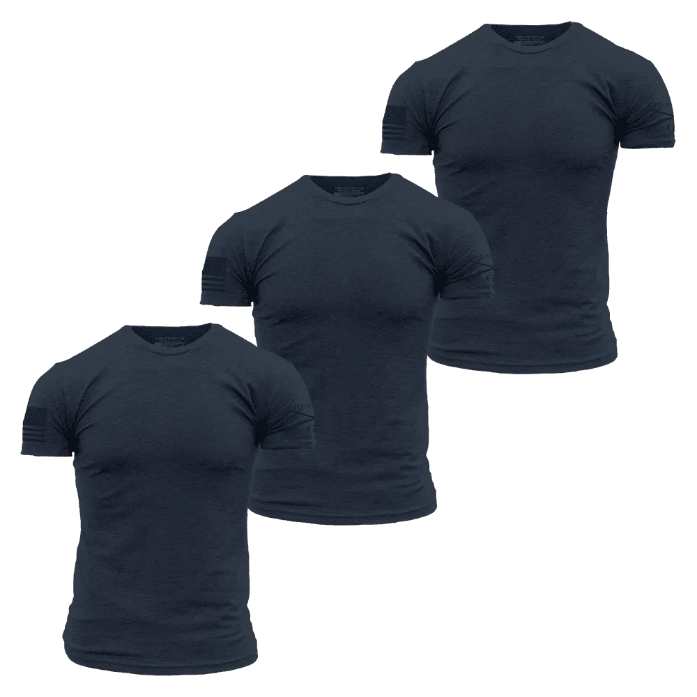 Basic T-Shirts - Navy - 3 Pack