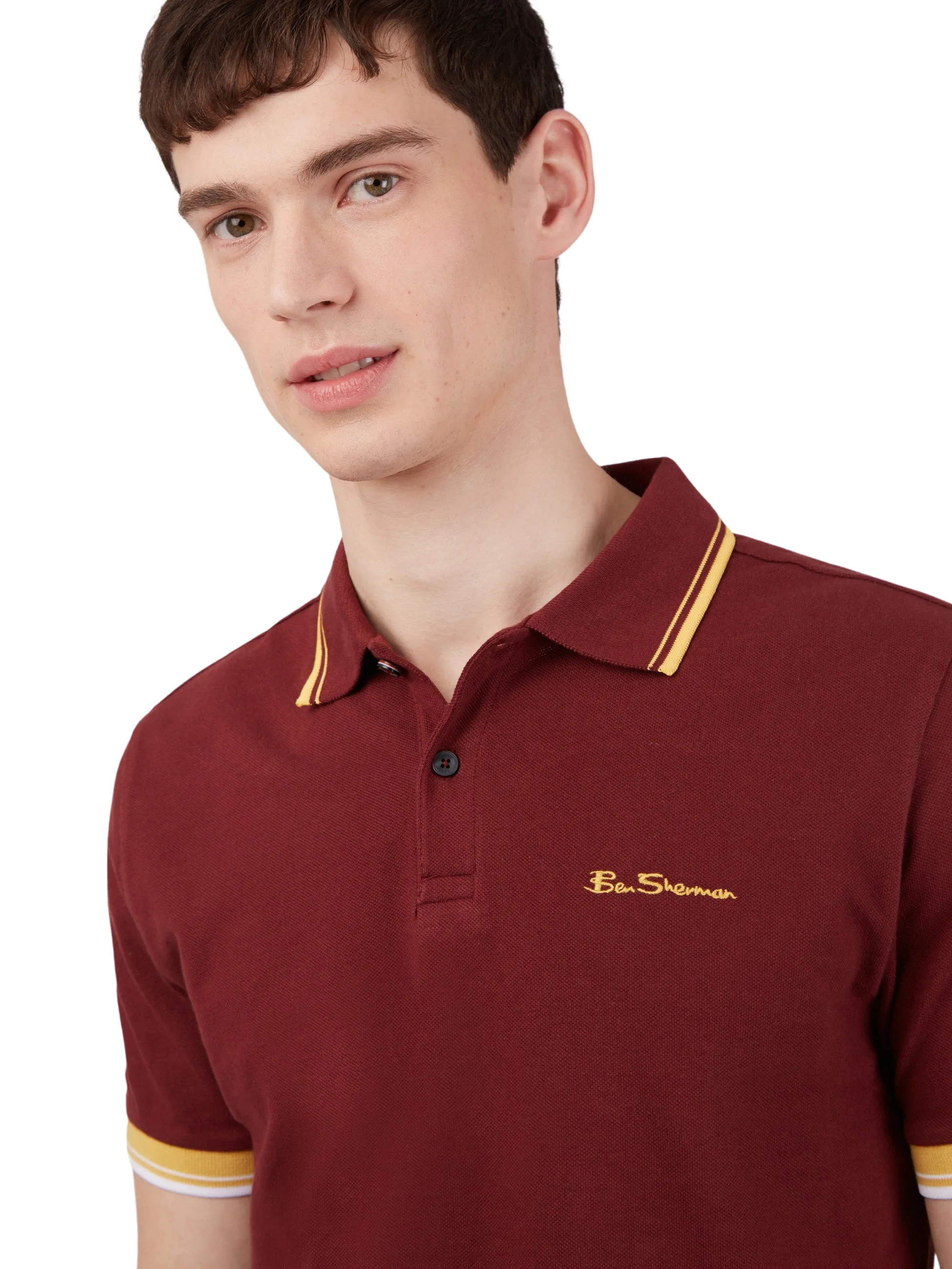 Ben Sherman Mens Polo T-Shirt 'Signature Polo'