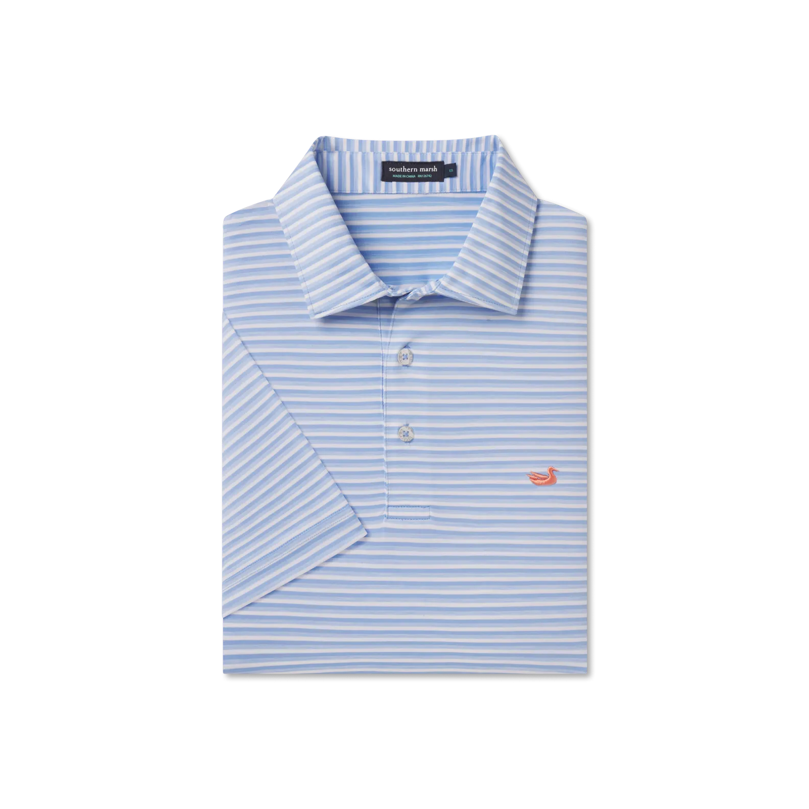 Bermuda Performance Polo - Domingo Stripe