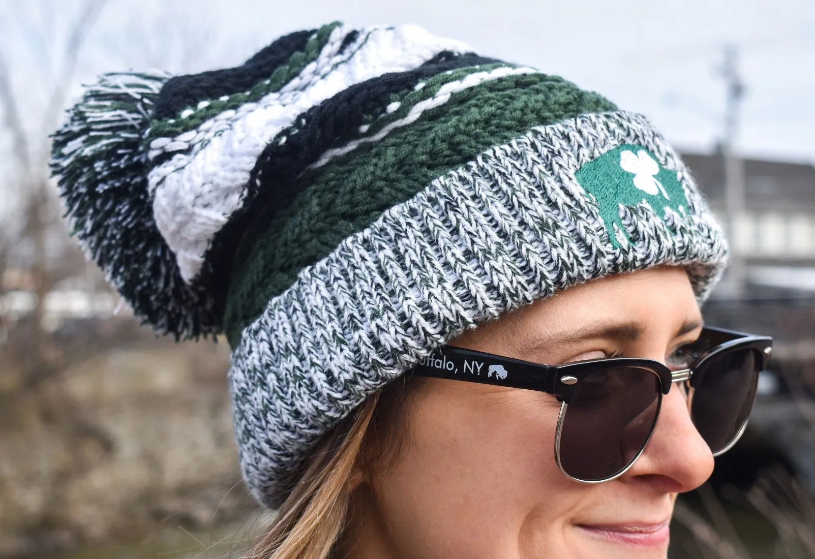 BFLO Irish Pom Pom Beanie