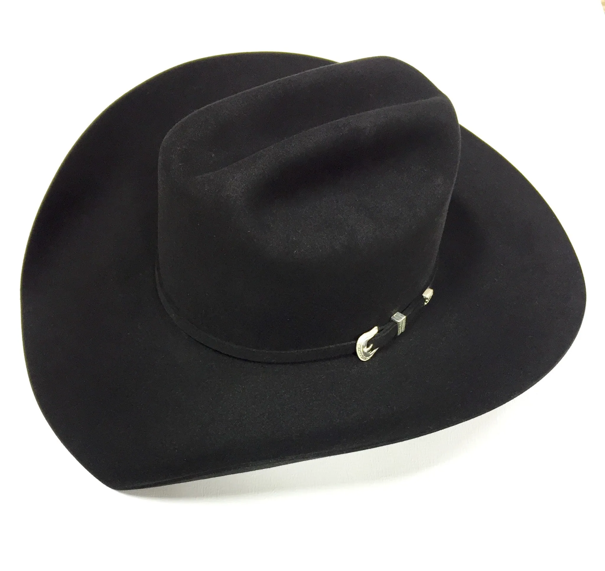 Black 7X 4 1/4 Brim Felt Hat by American Hat Co.