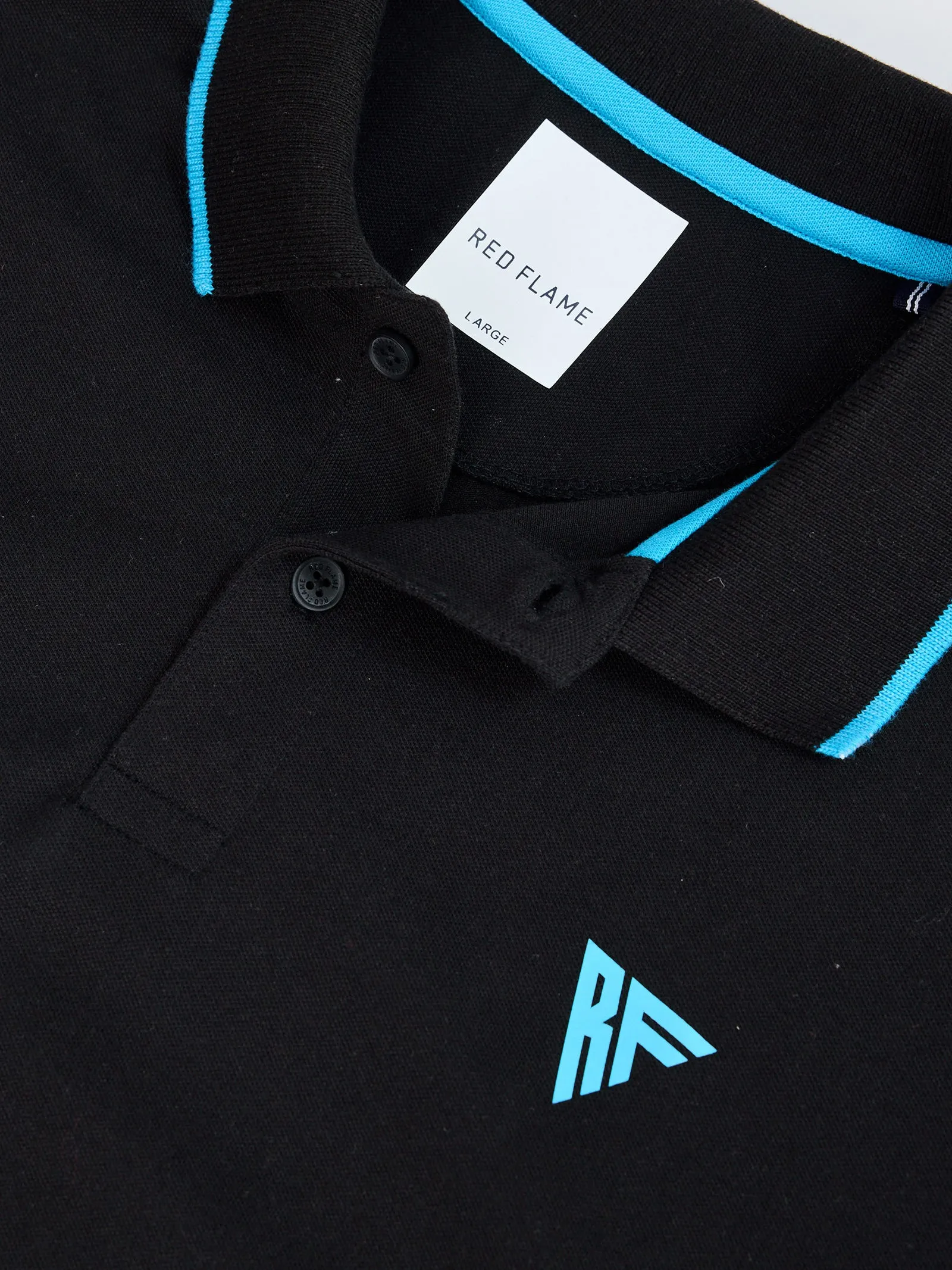 Black Stretch Polo T-Shirt