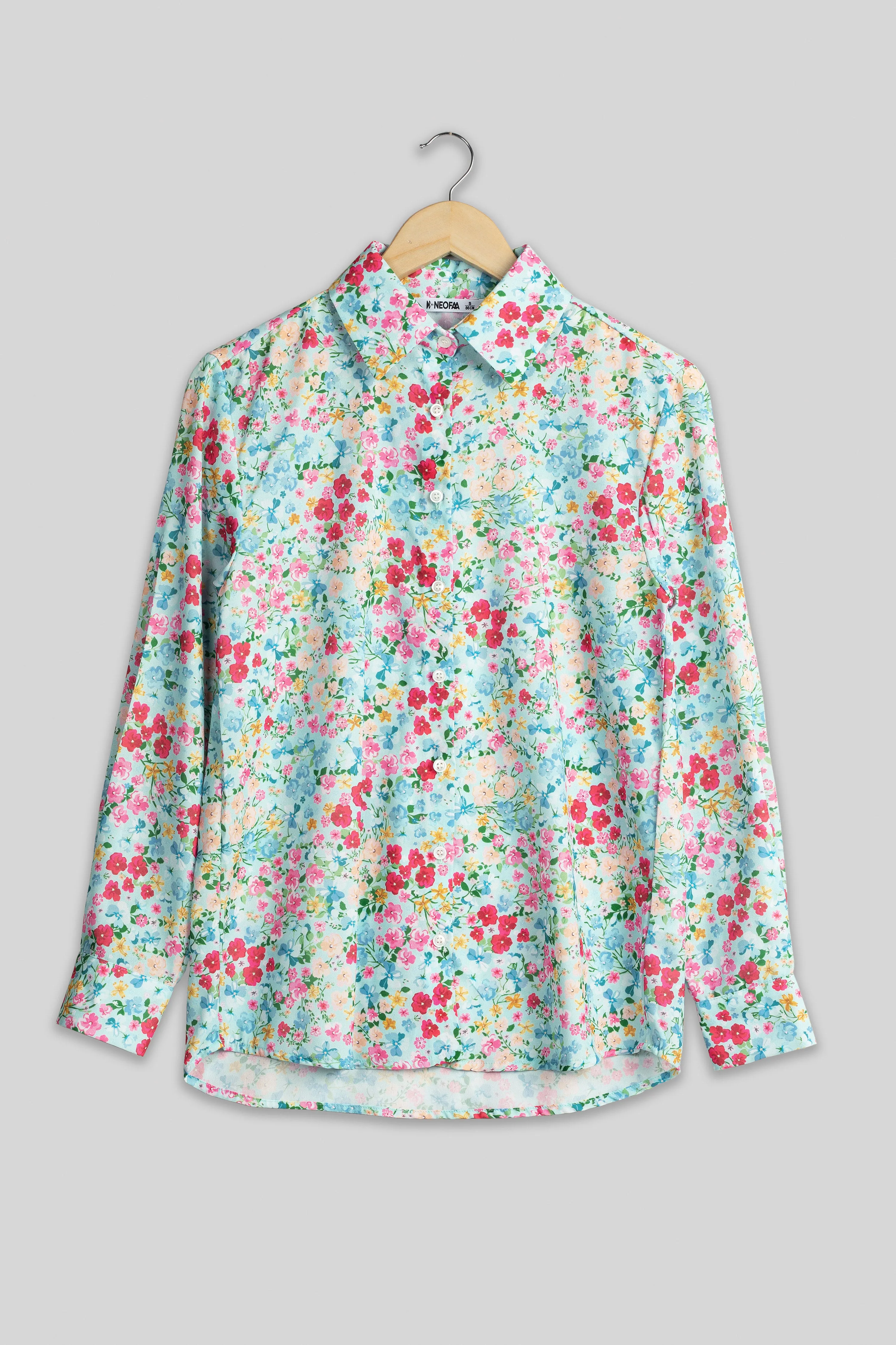 Blushing Floral Shirt For Women