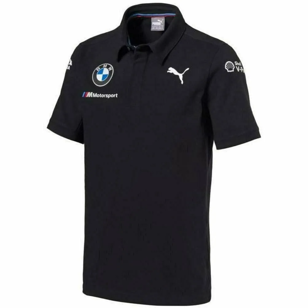 BMW Motorsports Dark Anthracite Gray  Men's Team Polo Shirt