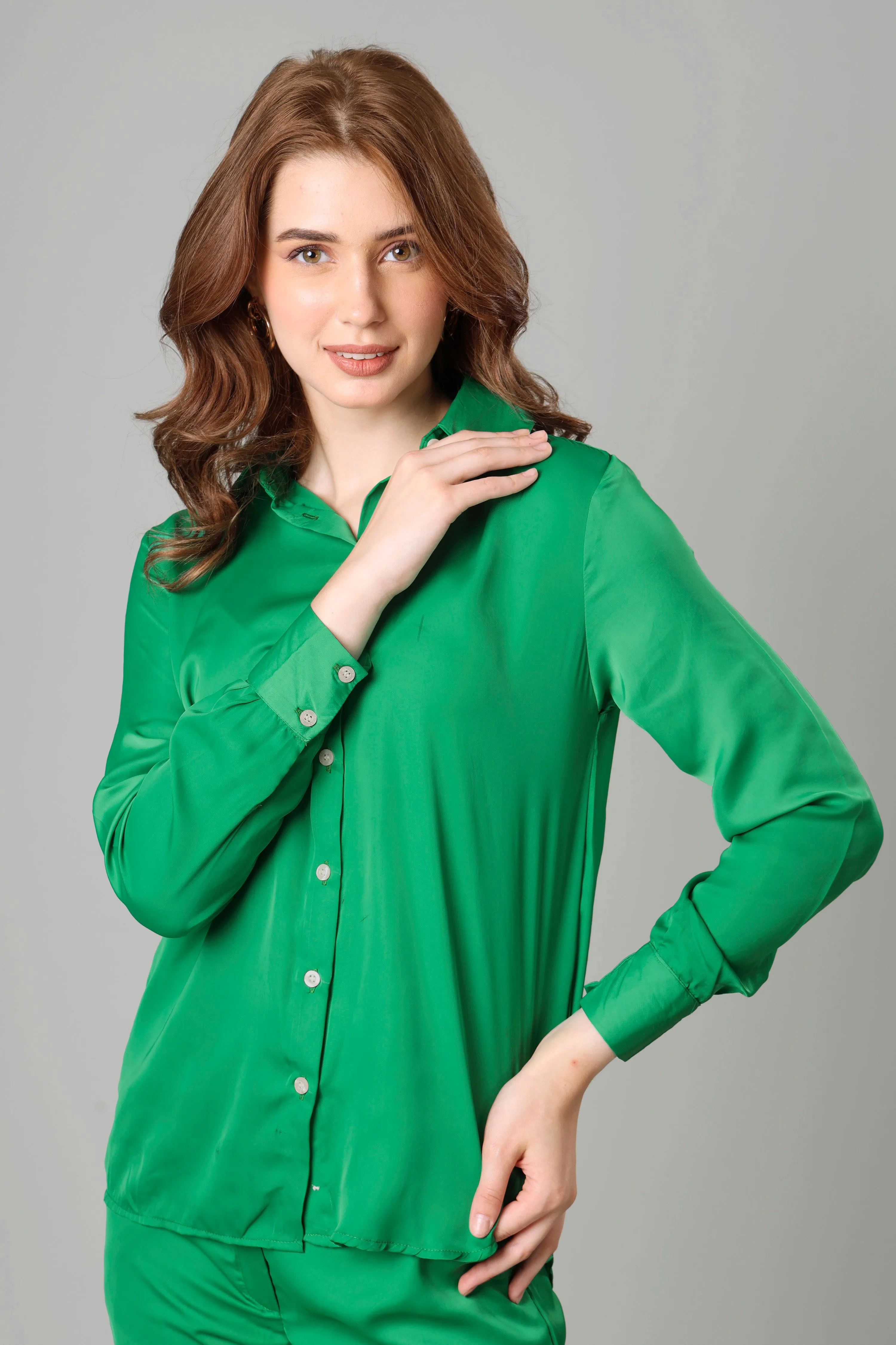 Bold Green Shirt For Women