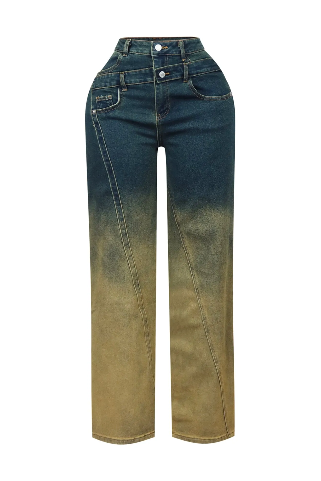 Bruce Ombre Vintage Washed Denim Pants