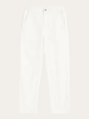 CALLA tapered canvas pant - Star White