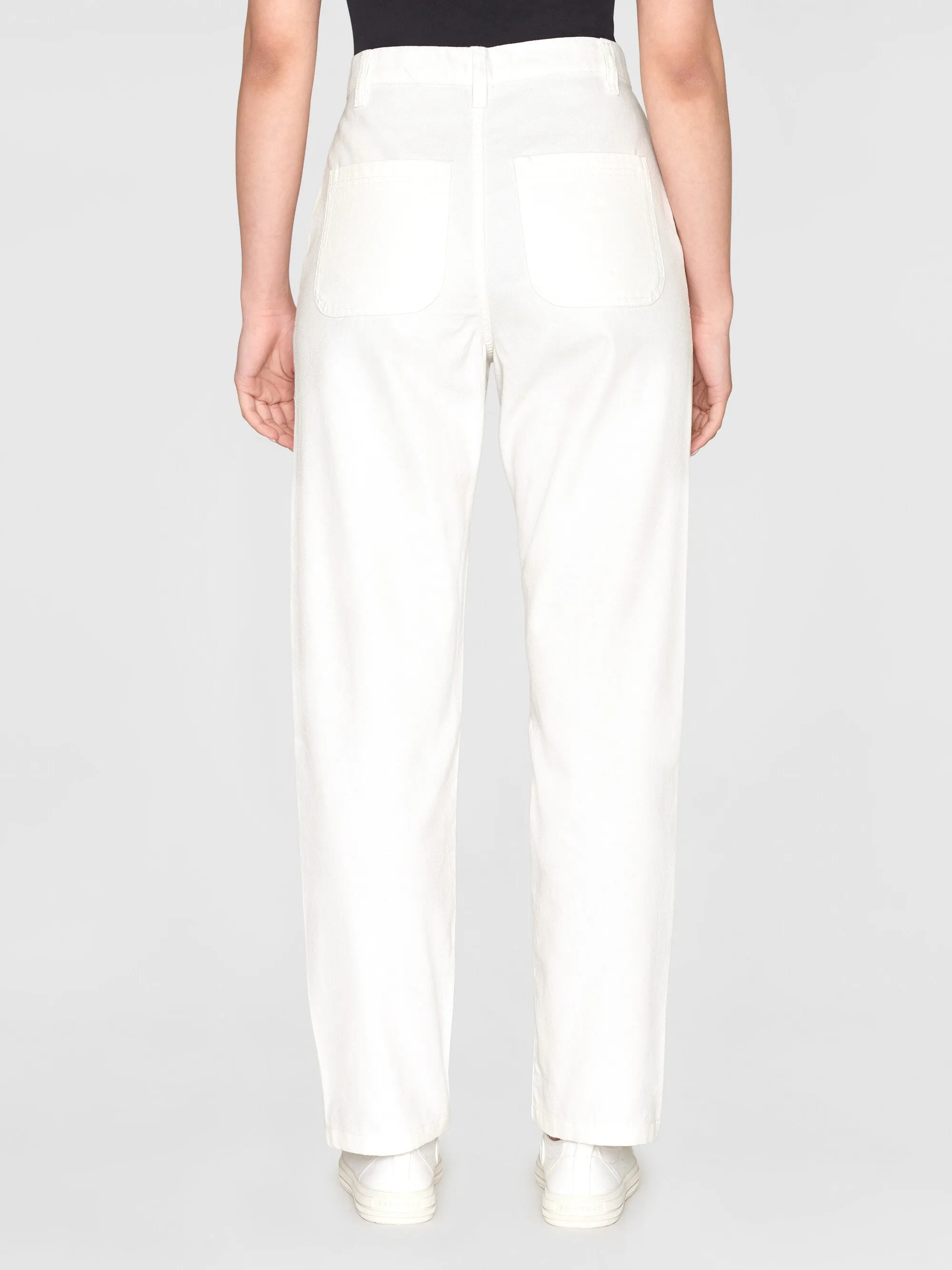 CALLA tapered canvas pant - Star White