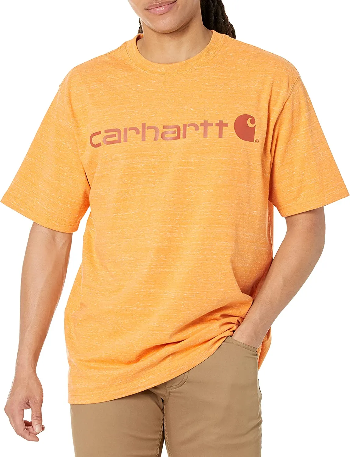 Carhartt Men's Heavyweight Short Sleeve Logo T-Shirt