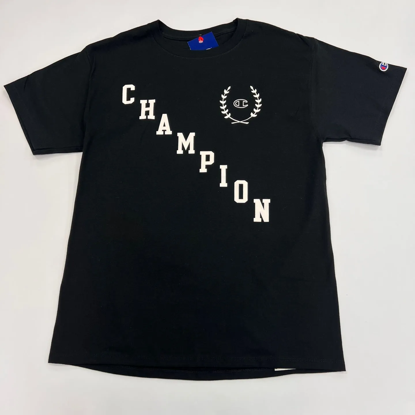 Premium Champion Graphic Print T-Shirt for Comfort and Style