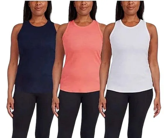 Danskin Women's 3-Pack Rib Tank