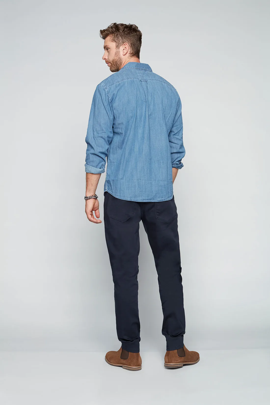 Deluxe 5 Pocket Slim Fit Pants - Navy