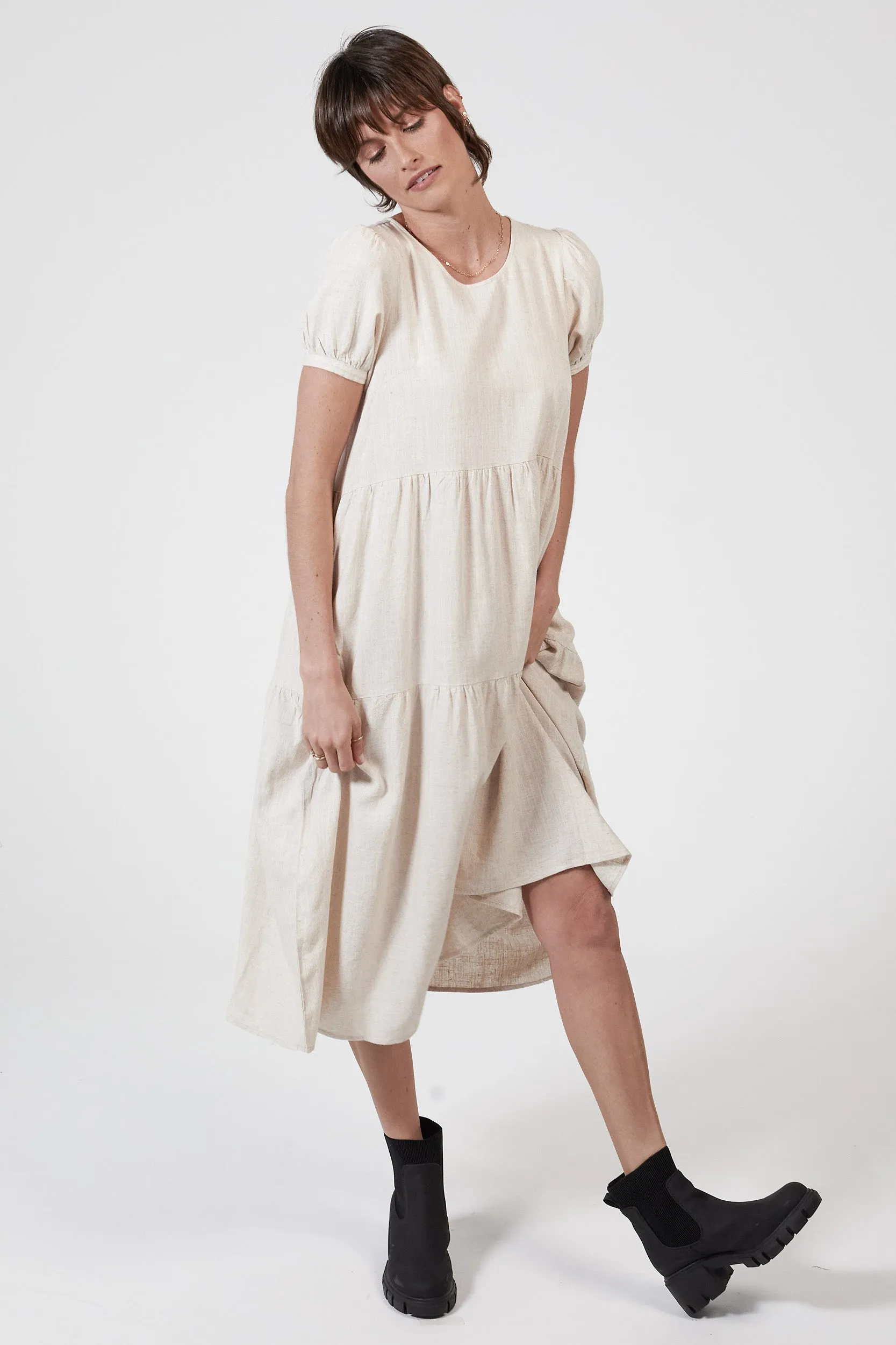 EDEN HEMP DRESS - OATMEAL