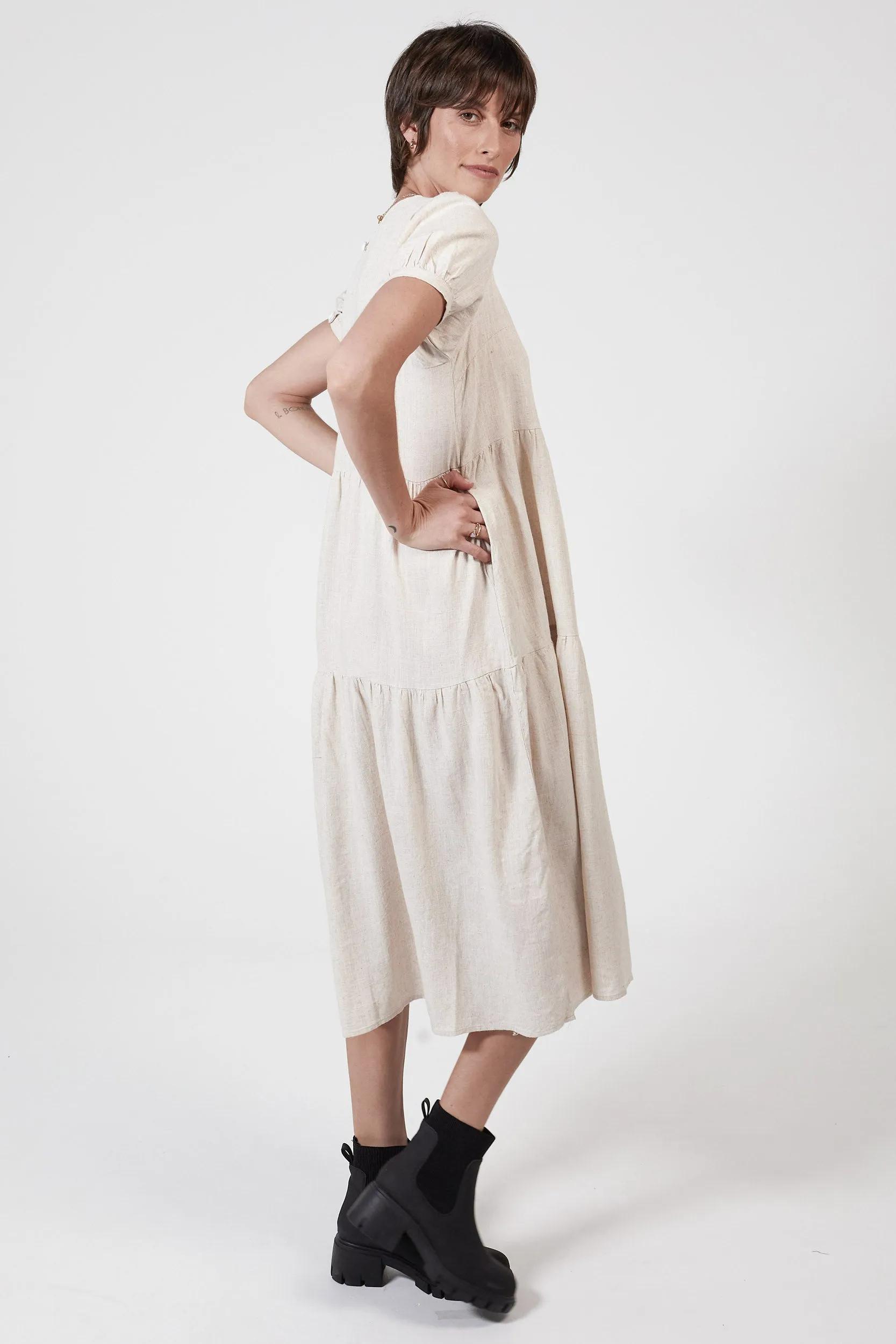 EDEN HEMP DRESS - OATMEAL