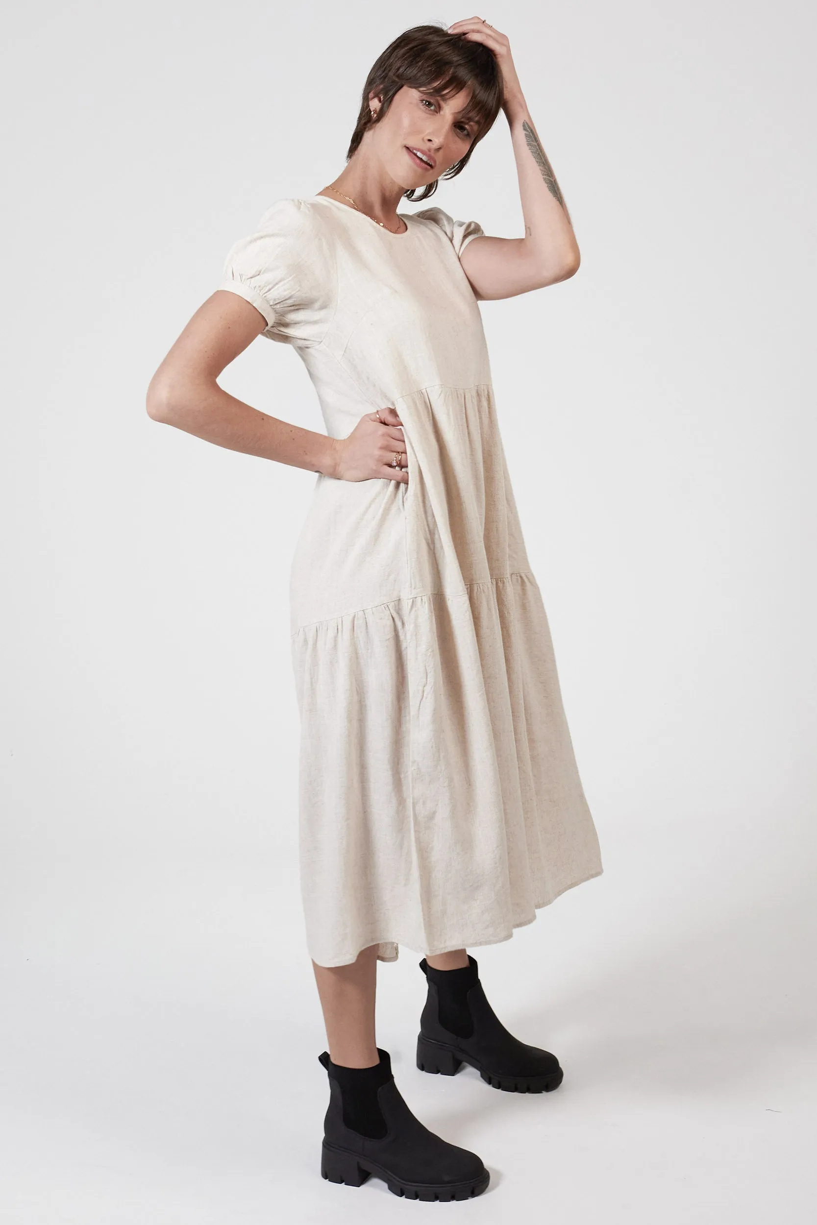 EDEN HEMP DRESS - OATMEAL