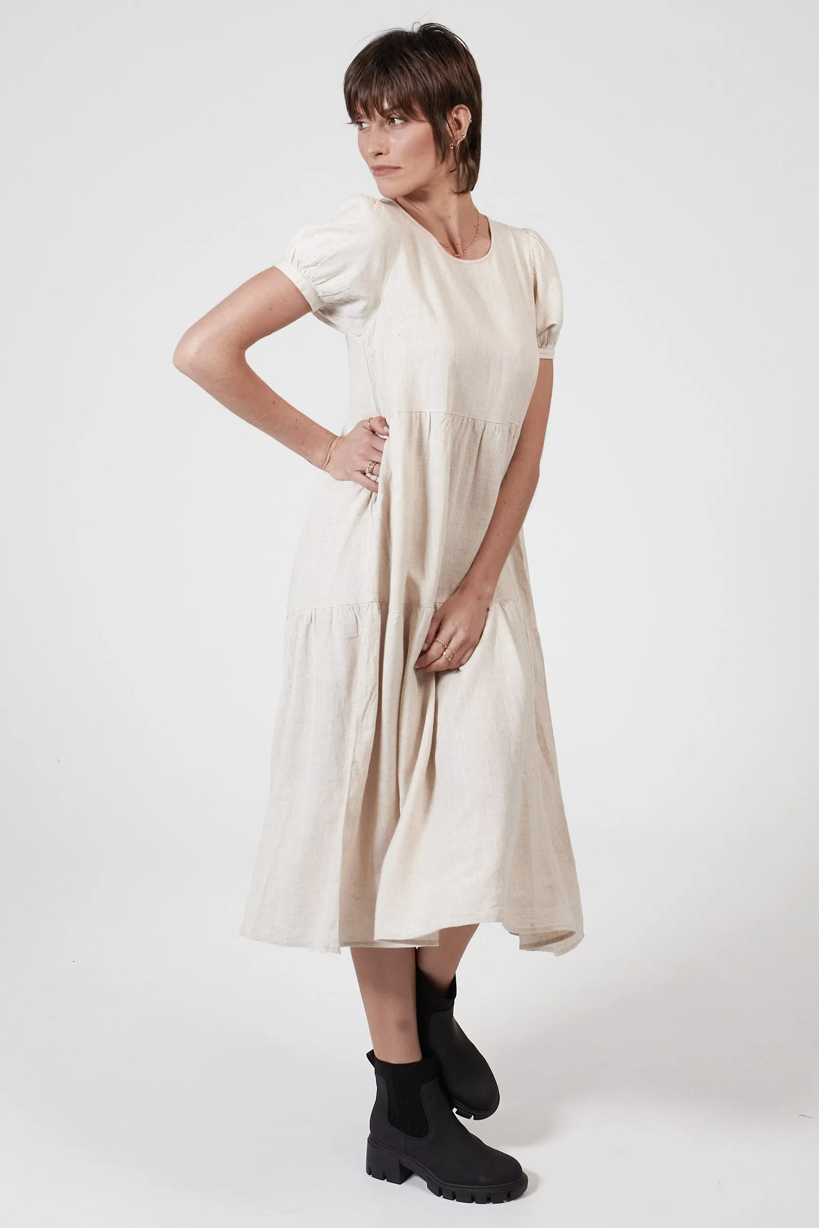 EDEN HEMP DRESS - OATMEAL