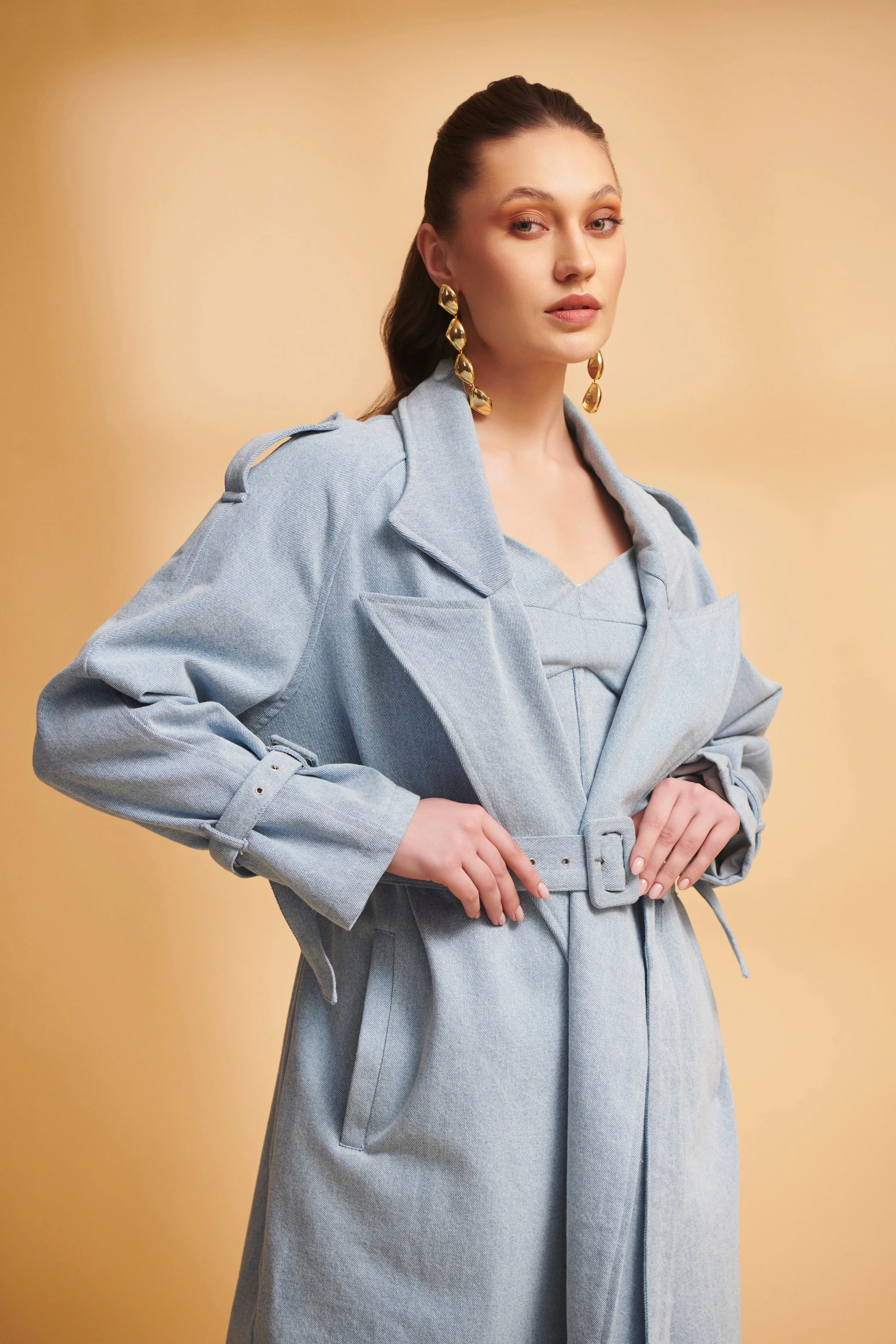 ETHER Denim Trench