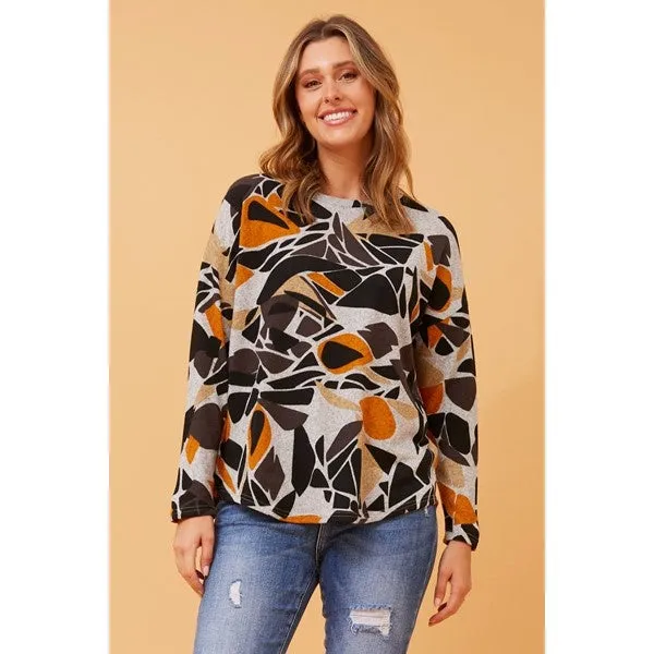 EVA ABSTRACT PRINT TOP