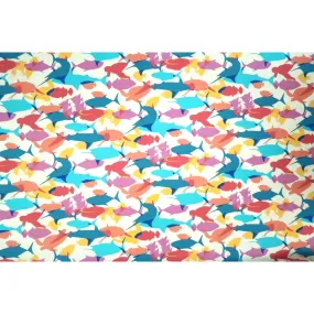 Fish & Turtle Tropical Animal Fabric