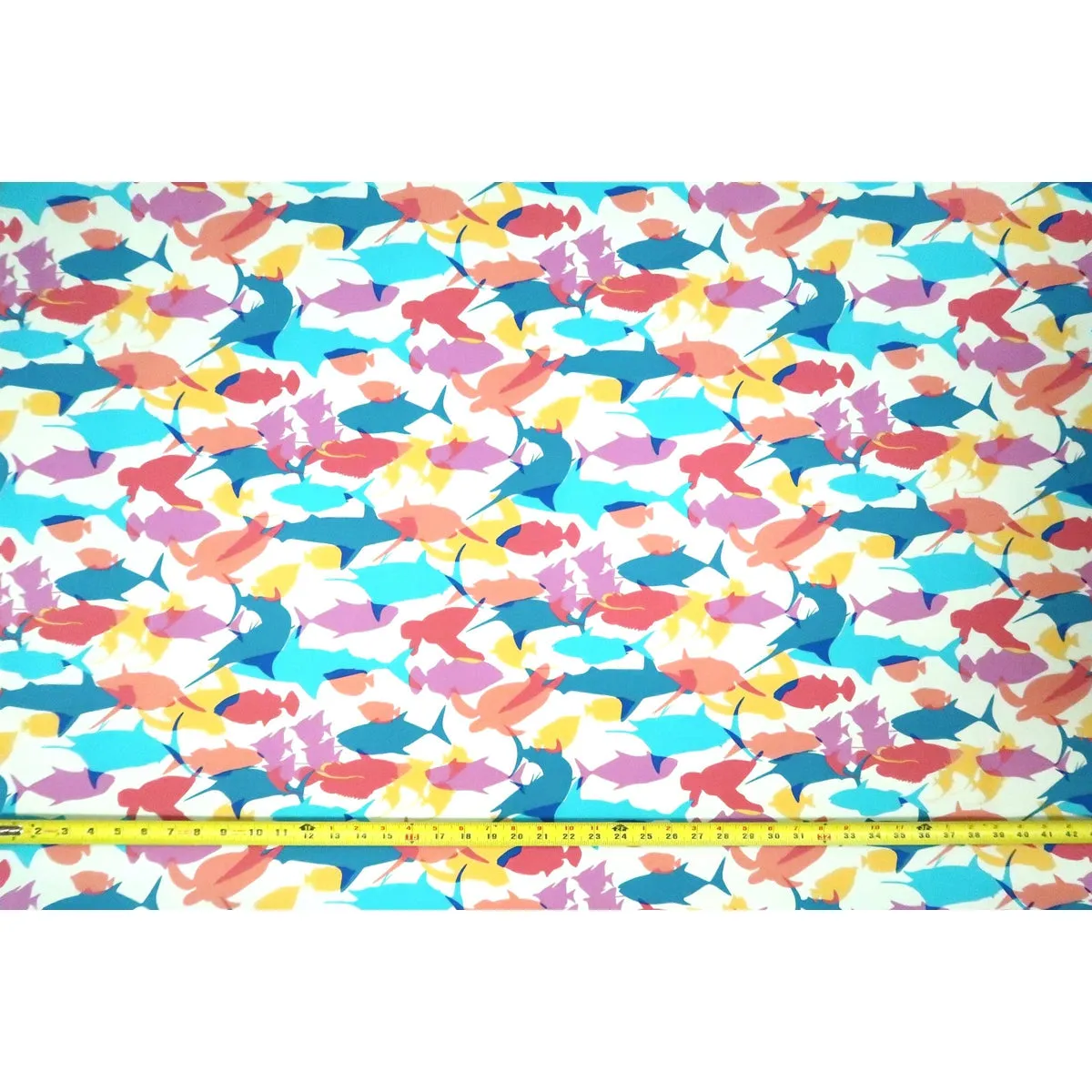 Fish & Turtle Tropical Animal Fabric