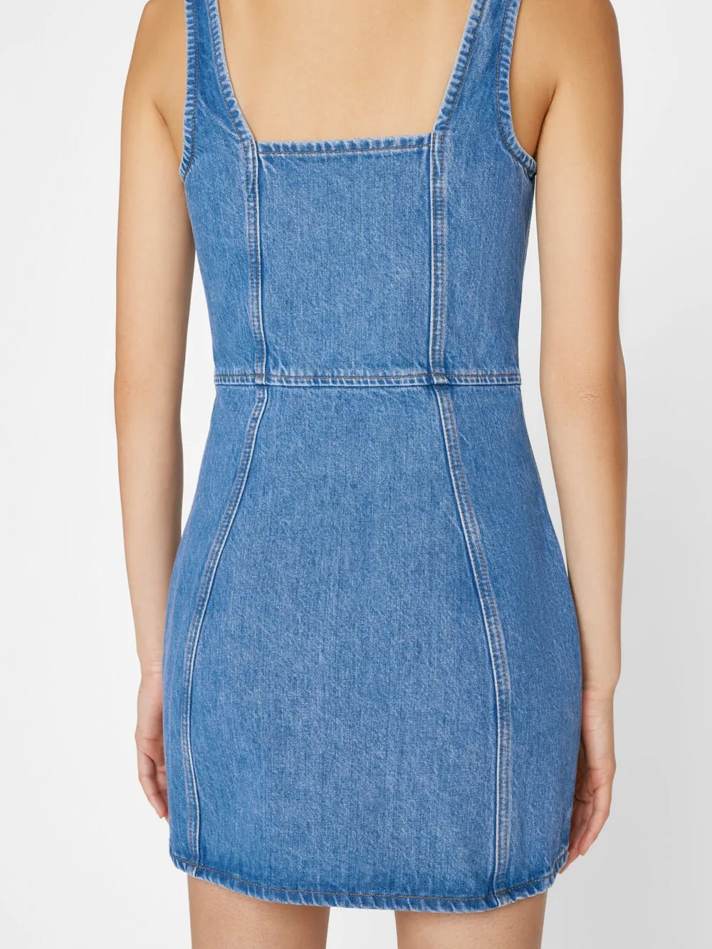 FRAME Denim Bustier Zip Dress