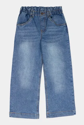 Girls Wide Leg Pull-On Jeans