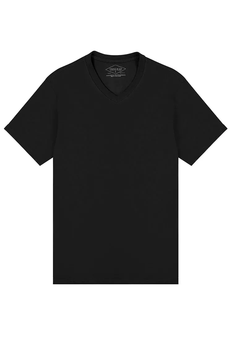 Heavyweight V-Neck Plain Athletic Fit T-Shirt