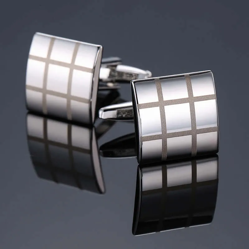 High Quality Laser Metal Swank Cufflinks