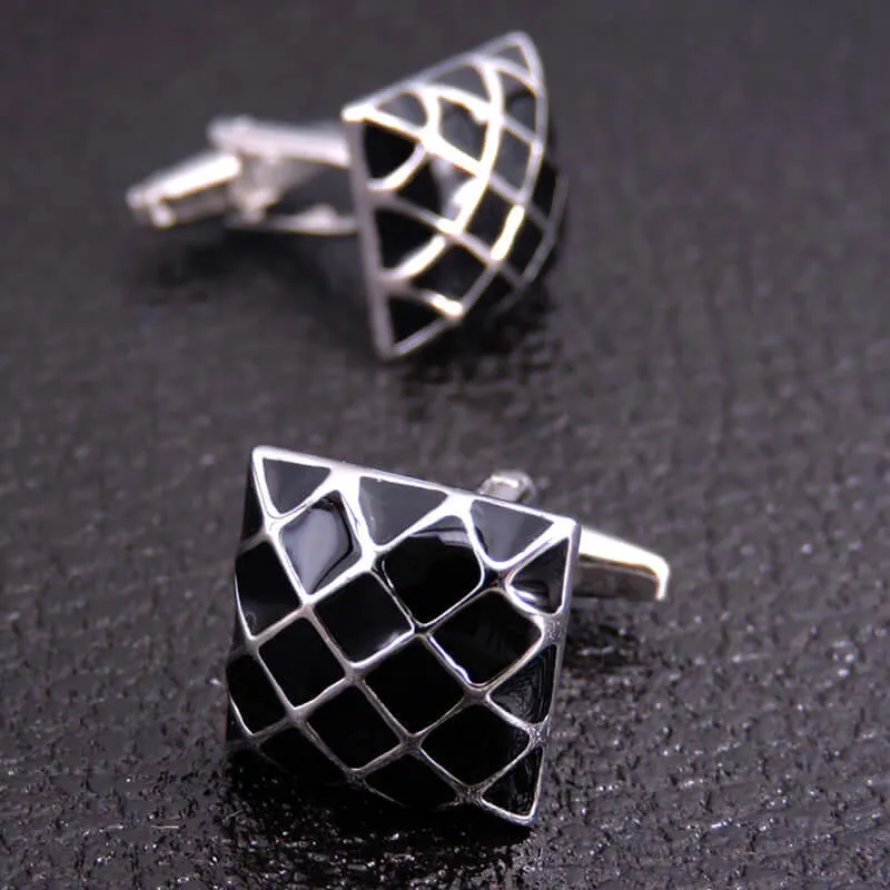 High Quality Laser Metal Swank Cufflinks