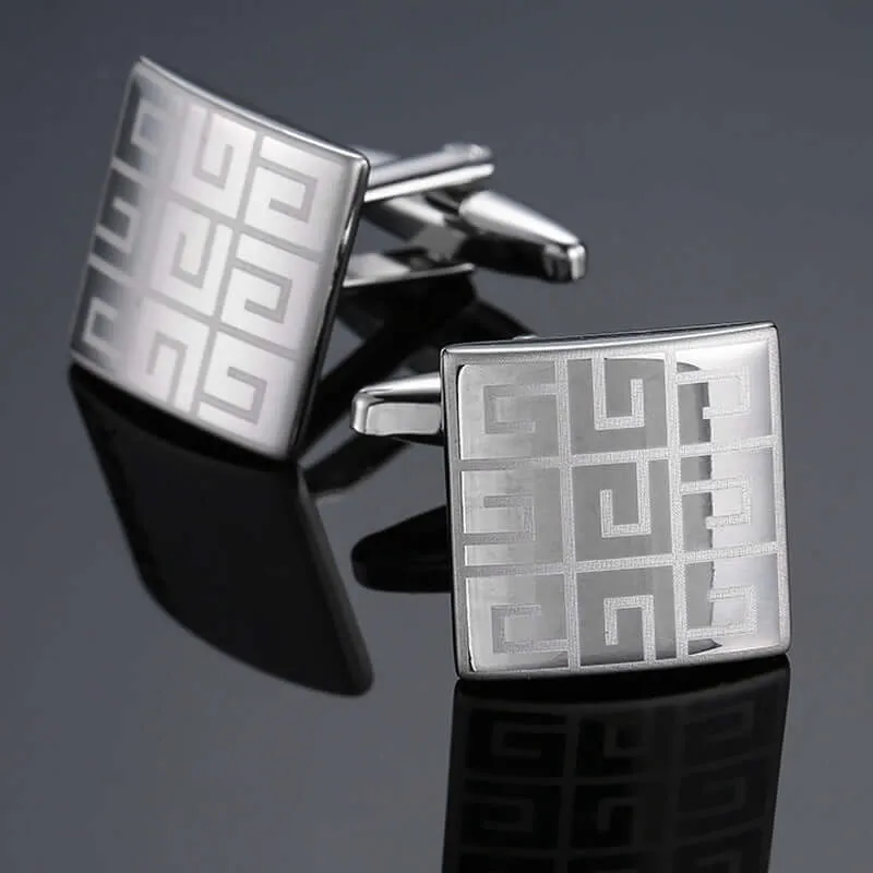 High Quality Laser Metal Swank Cufflinks