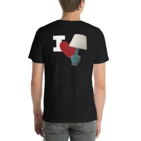 I Love Lamp Unisex t-shirt (BACK)