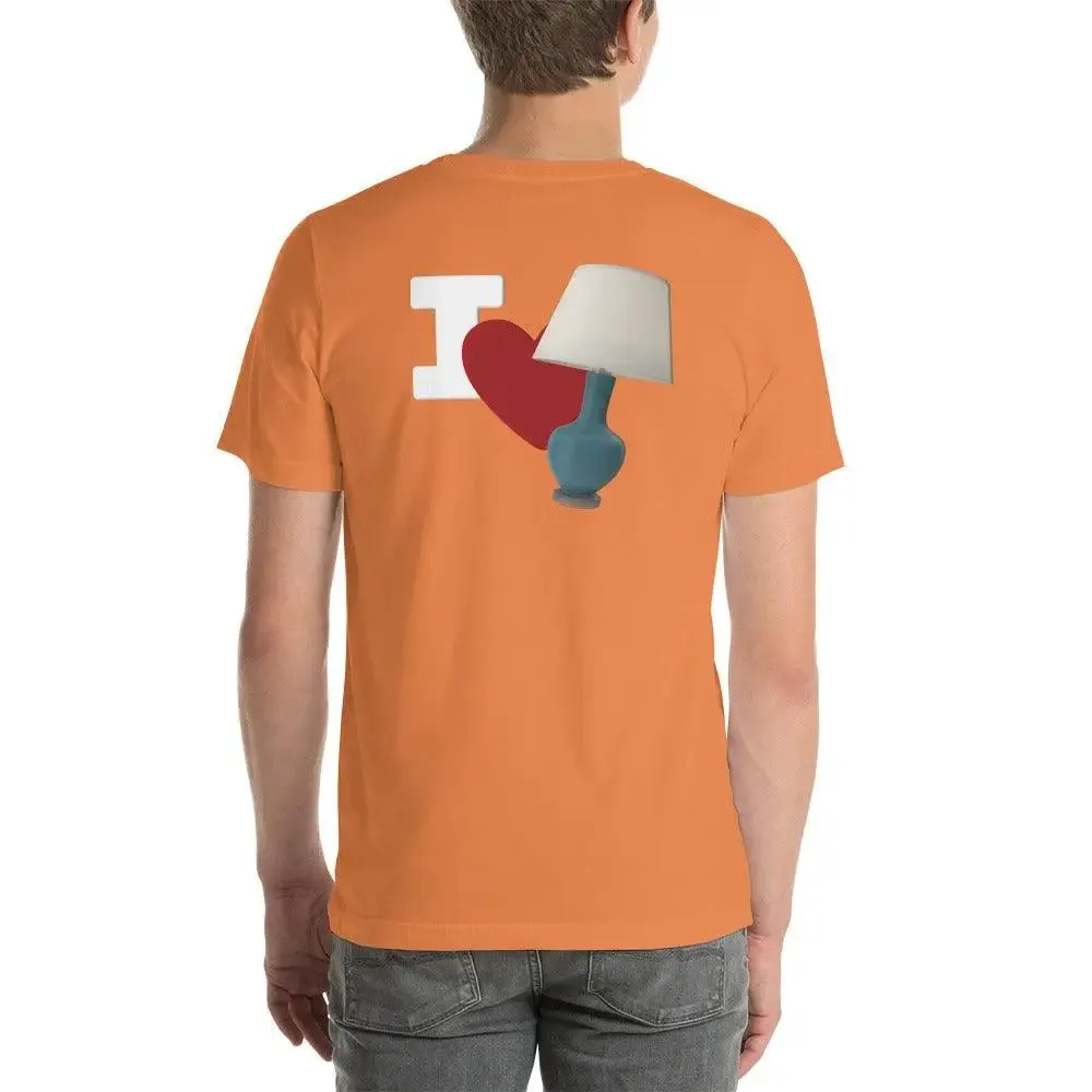 I Love Lamp Unisex t-shirt (BACK)