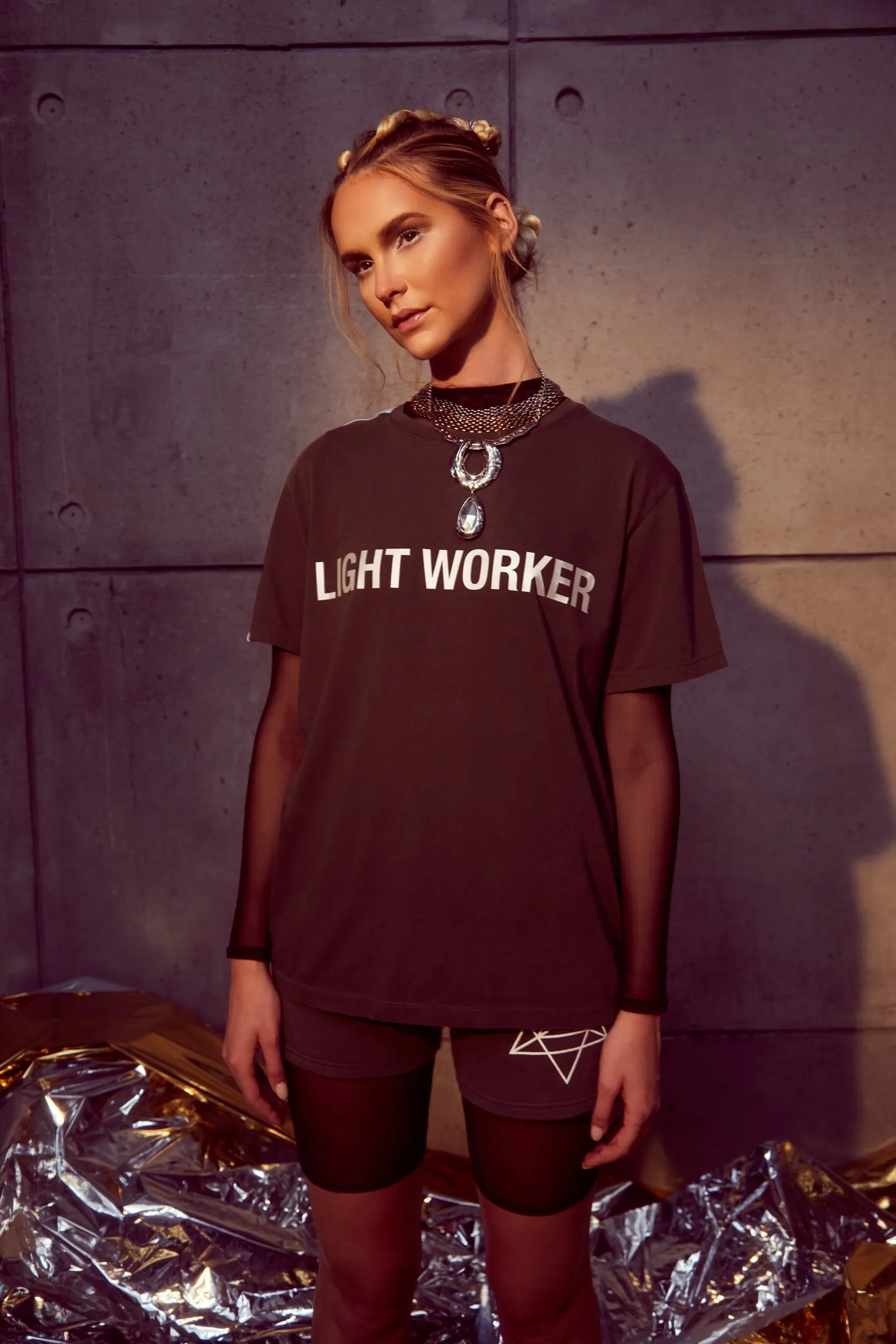 Light Worker Tee in Space Glow