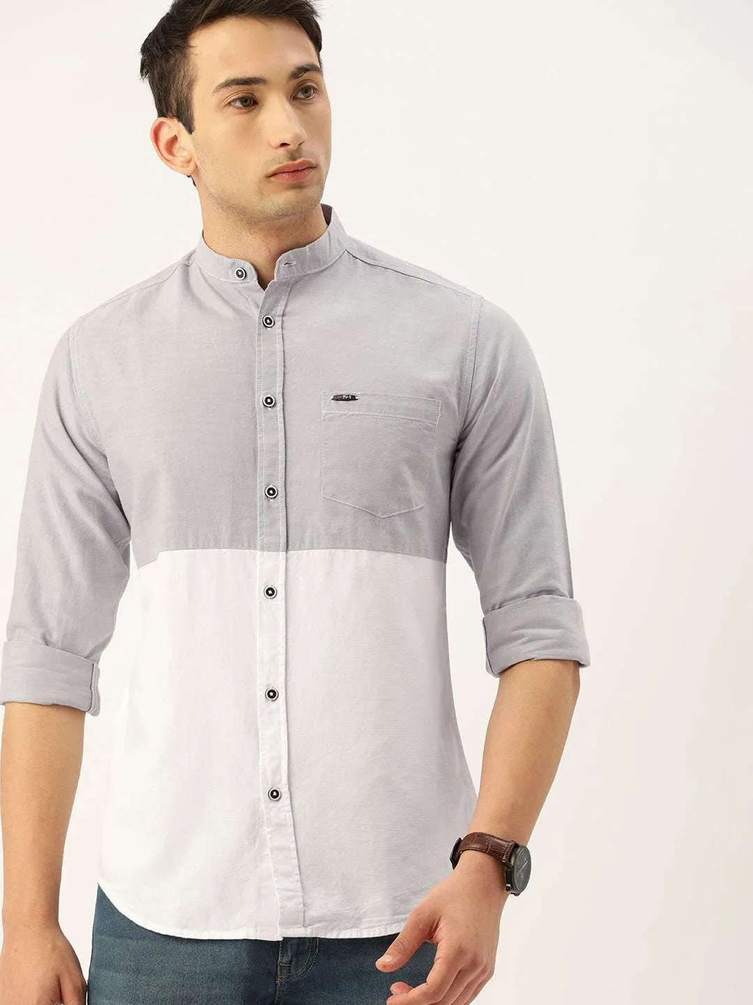 Men Block Shirt