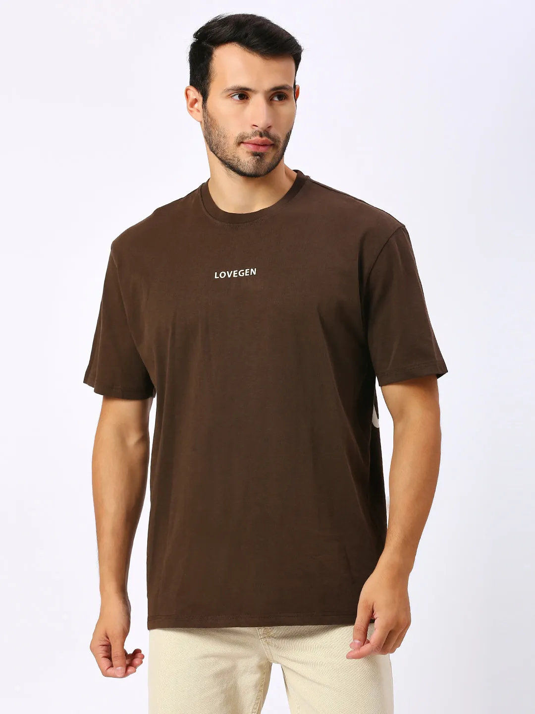 Men's Brown T-shirt  Globe