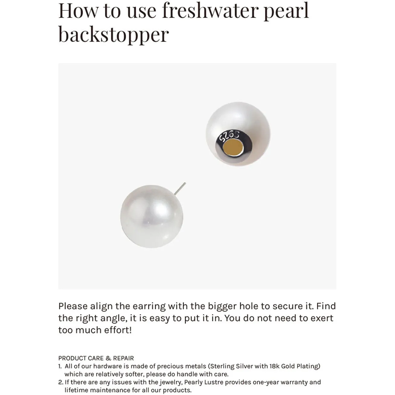 Merlion Freshwater Pearl Earrings WE00213 | New Yorker