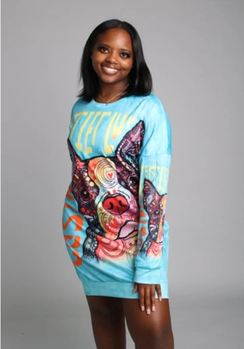 MOM COLORFUL SWEATSHIRT DRESS