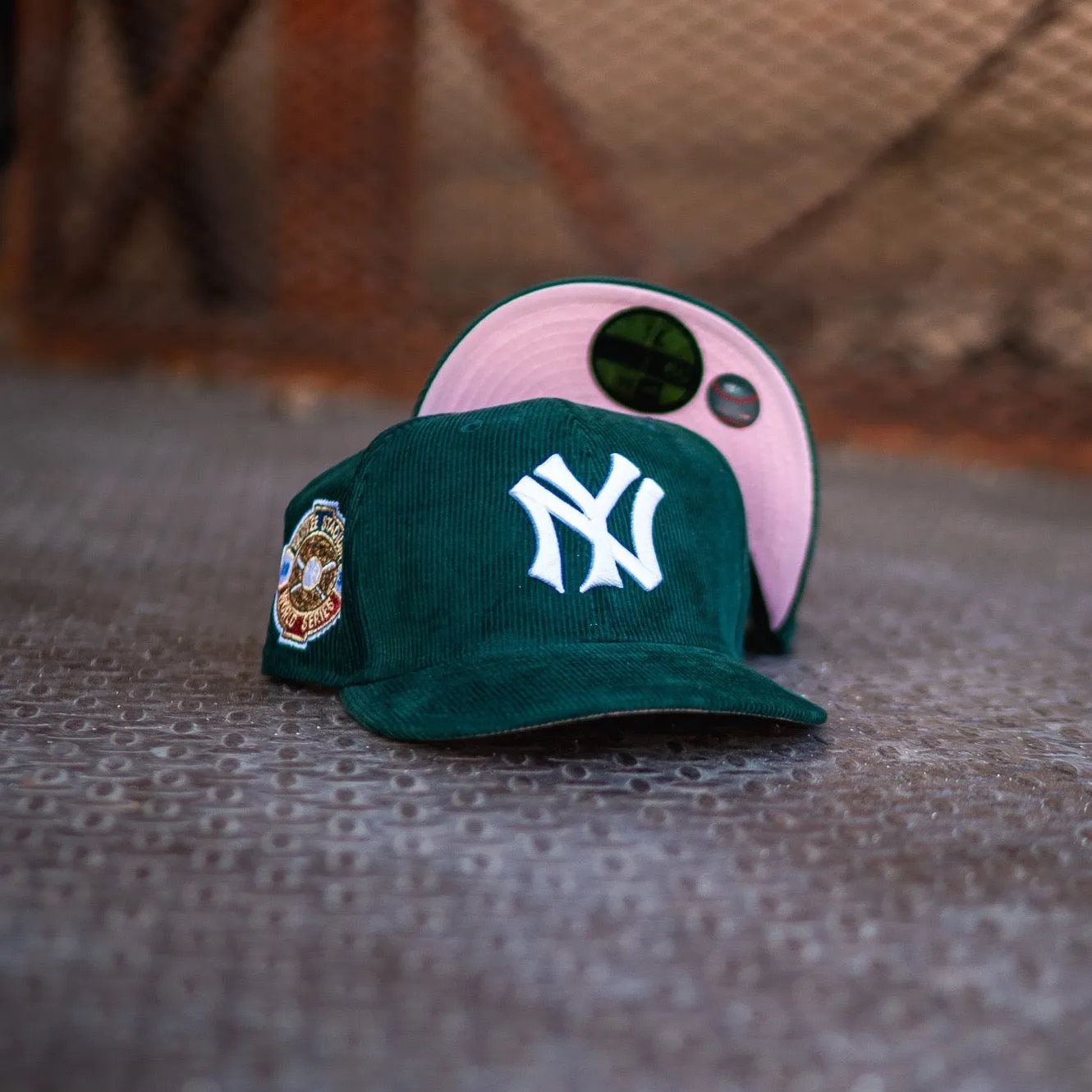 New Era 1932 World Series New York Yankees Pink UV Forest Corduroy Cap