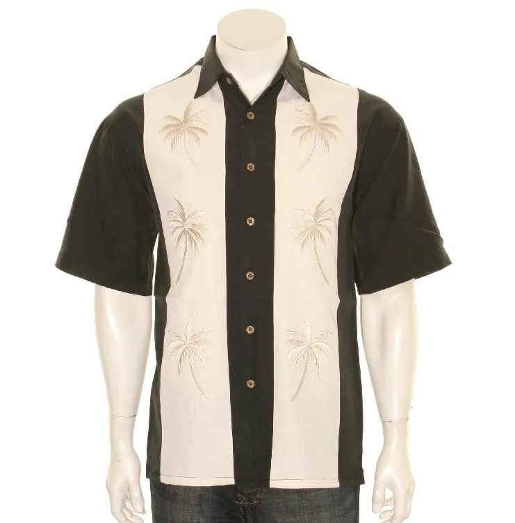 Pacific Paneled Palms Aloha Shirt